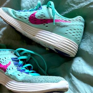 Teal & Pink Nikes Size 7.5